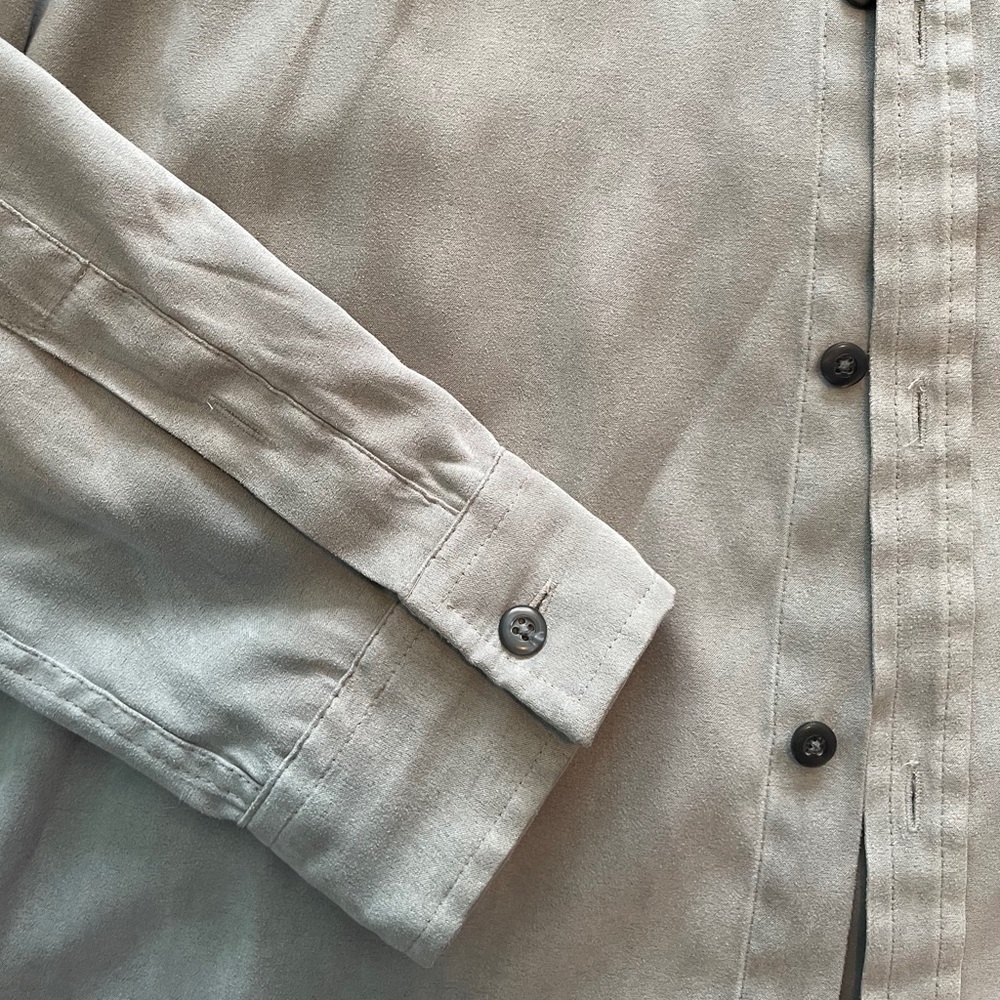 Alfani Gray Button-Down Shirt - Picture 4 of 4